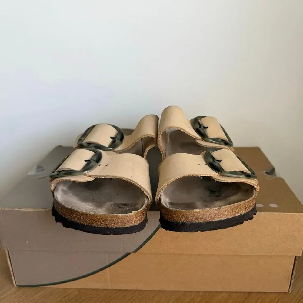 Birkenstock Arizona Big Buckle ‘Green Camo’ Unisex Slip On Sandals- SZ M 8- W 10
